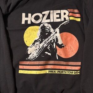 Hozier Unreal Unearth Tour 2024 Black Sweatshirt